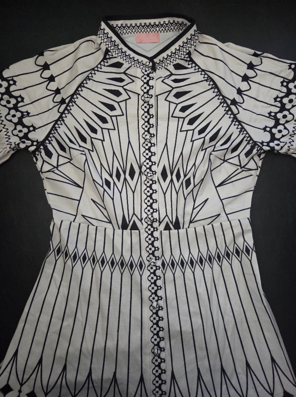 NWT - Linen Blend "An Elegant Woman" Boutique Belted Midi Shirtdress - Size XL - Picture 6 of 14